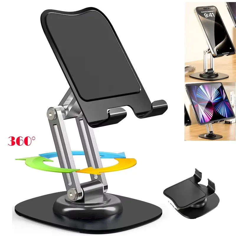 360° Rotating Folding Phone & Tablet Stand – view 1