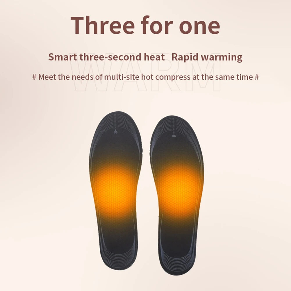 USB Heated Shoe Insoles – Foot Warmers for Cold Days – view 4