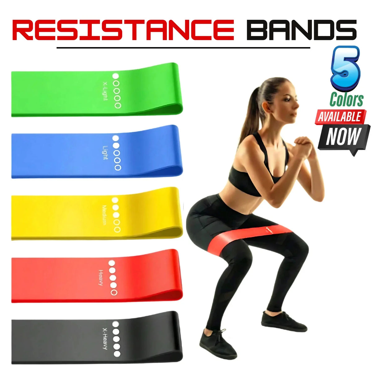 Resistance Loop Bands Set – 5 Levels – view 1