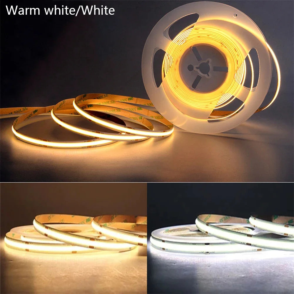 Dimmable USB COB LED Strip Light – Warm White – view 2